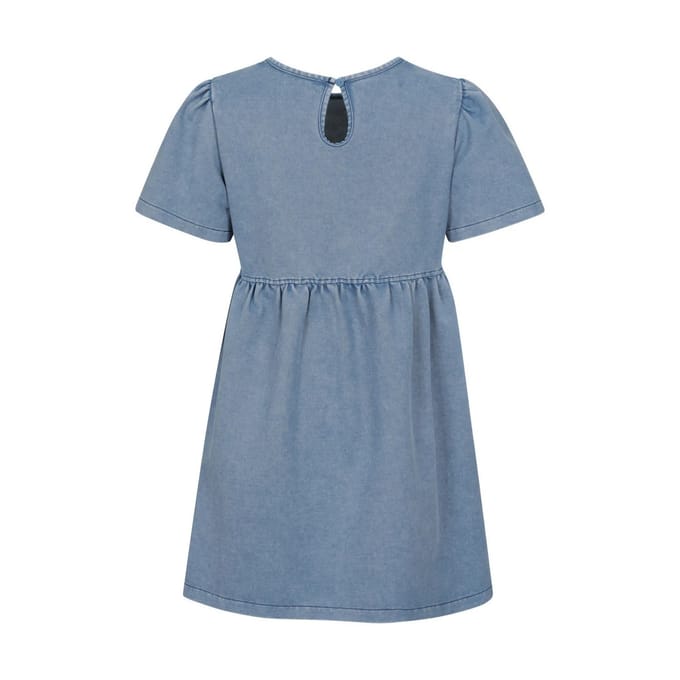 Mountain Warehouse Meisjes Elodie Effen Chambray Midi-jurk (Blauw)