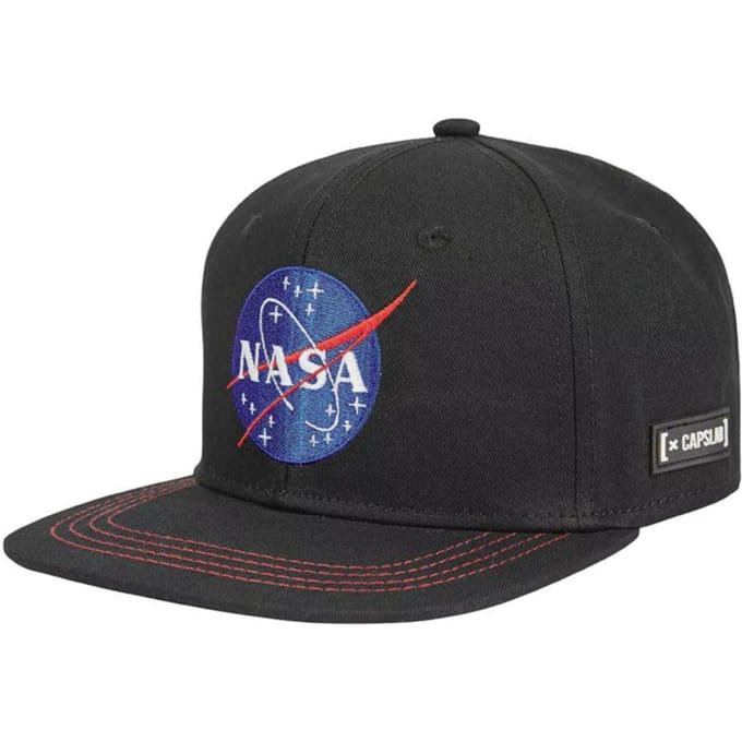 NASA Ruimte Missie Capslab Snapback Baseball Cap (Zwart)