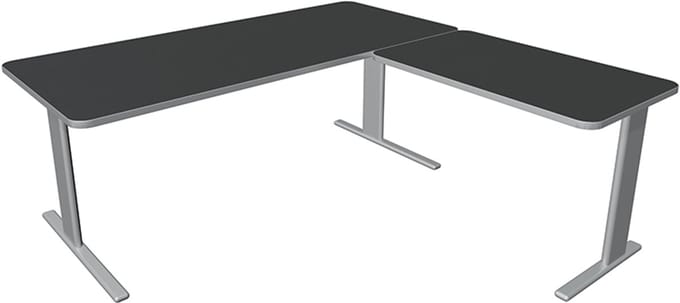 Hoekbureau Unic comfort antraciet 180x180cm