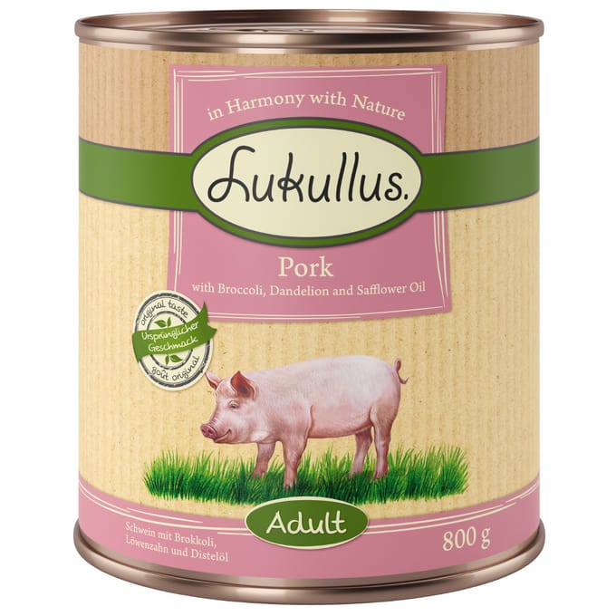 Lukullus Varken & Broccoli Graanvrij - 6 x 800 g