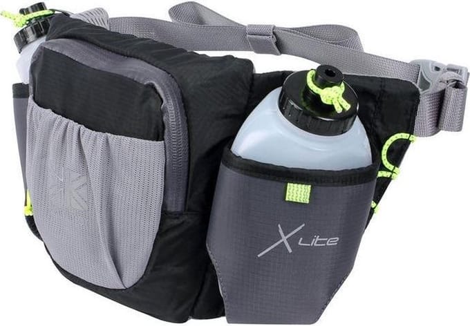 Karrimor Hardloopriem - Runningbelt met drinkflessen - Zwart