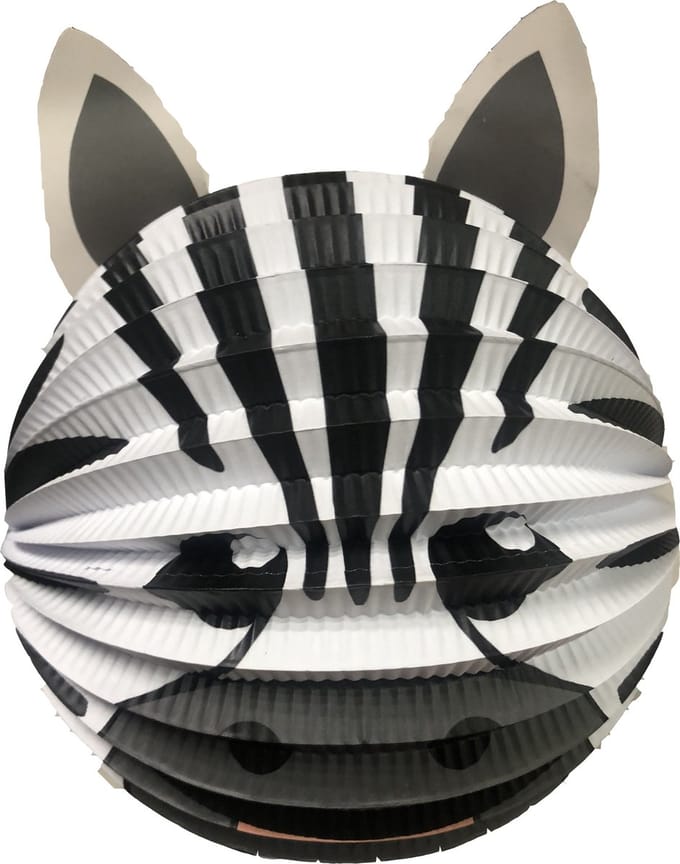 Lampion Dieren Zebra