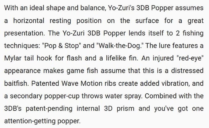 Yo Zuri Duel 3DB Popper 75 mm drijvend kunstaas R1101-PF (4529)