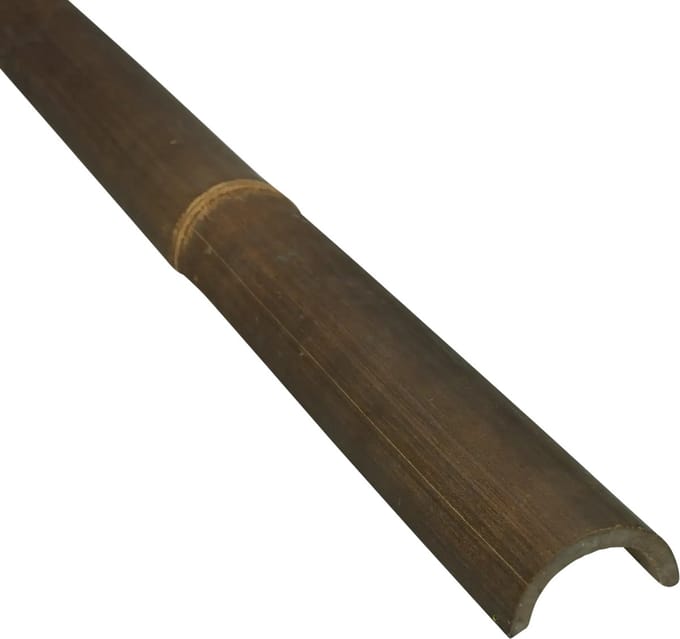 Masters of Bamboo® Halfronde Bamboepaal Java - 100 cm - Zwart - Ø 7-10 cm