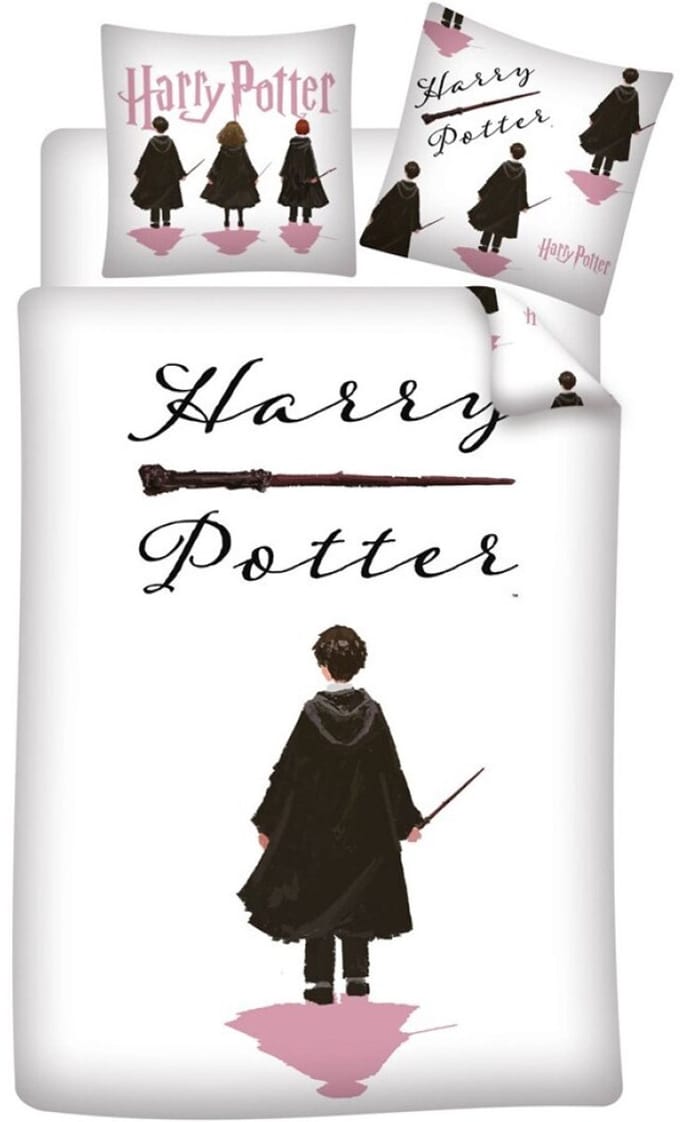 Harry Potter Dekbedovertrek Staf 140 x 200 cm - polykatoen