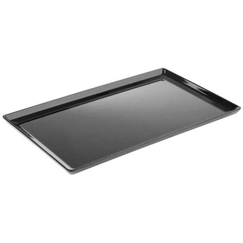 GGM Gastro (6 Stück) GN-Tablett 1/2 - FLOAT - Melamin - Höhe: 30mm - Schwarz