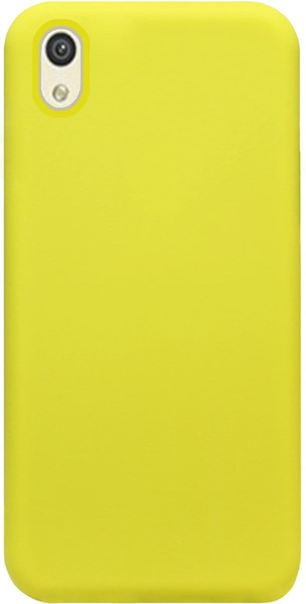 ADEL Siliconen Back Cover Softcase Hoesje Geschikt voor Huawei Y5 (2019) - Geel