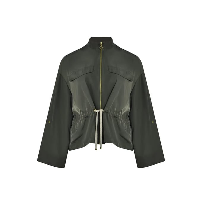Veste met verstelbare taille koord voor dames Mat Fashion