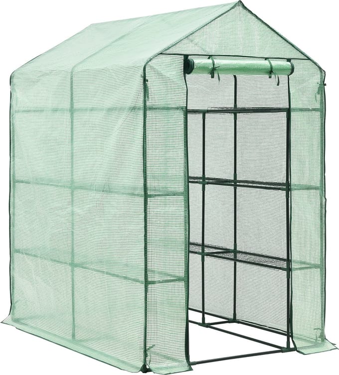 Tuinkas Vale met planken 120x170x194 cm groen