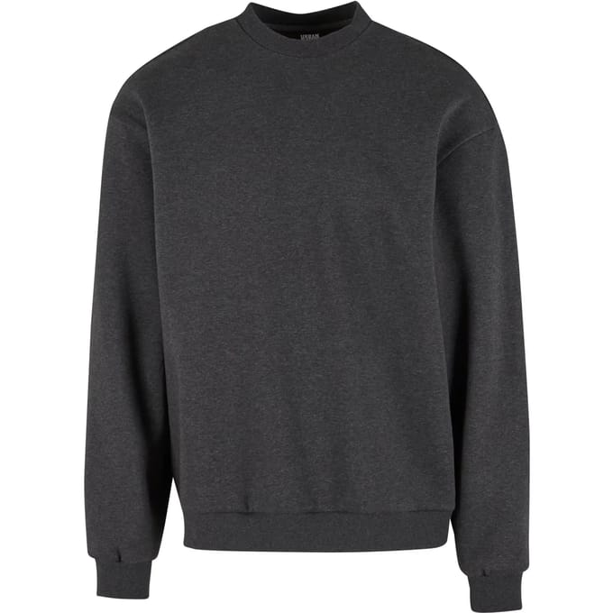 Urban Classics - Fluffy Crewneck sweater/trui - S - Grijs