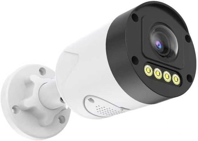 Beveiligingscamera - IP Camera Bewaking - Huis Beveiligen - Persoon/Voertuig Detectie - 5MP Super HD - Wit