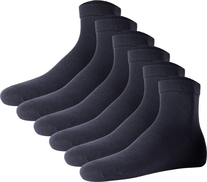JOOP! Sokken Unisex premium essential cotton Quarter 6p Set van 6