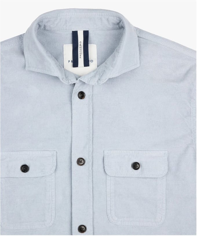 Profuomo - Vest Blauw Profuomo Overshirts Blauw Ppwf10008