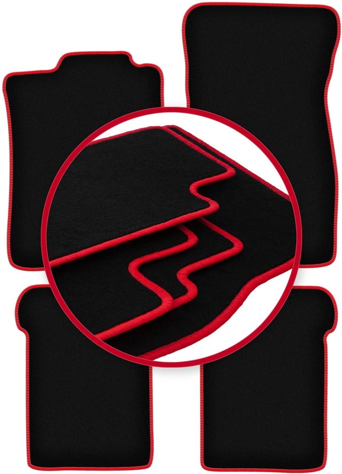 CARLUX-RED automatten voor: Volkswagen Corrado coupé (1988-1994)