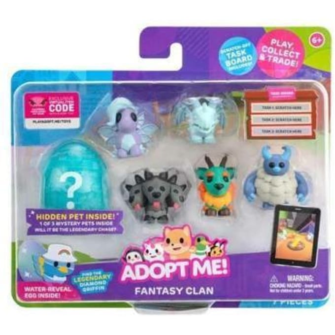 Adopt Me! - Pets 6-Pack 5cm Fantasy Clan Speelfiguren & personages