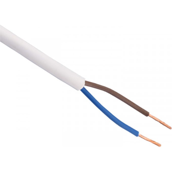 vmvs ovaal wit 2 aderig 2 x 0,75mm2 300 meter