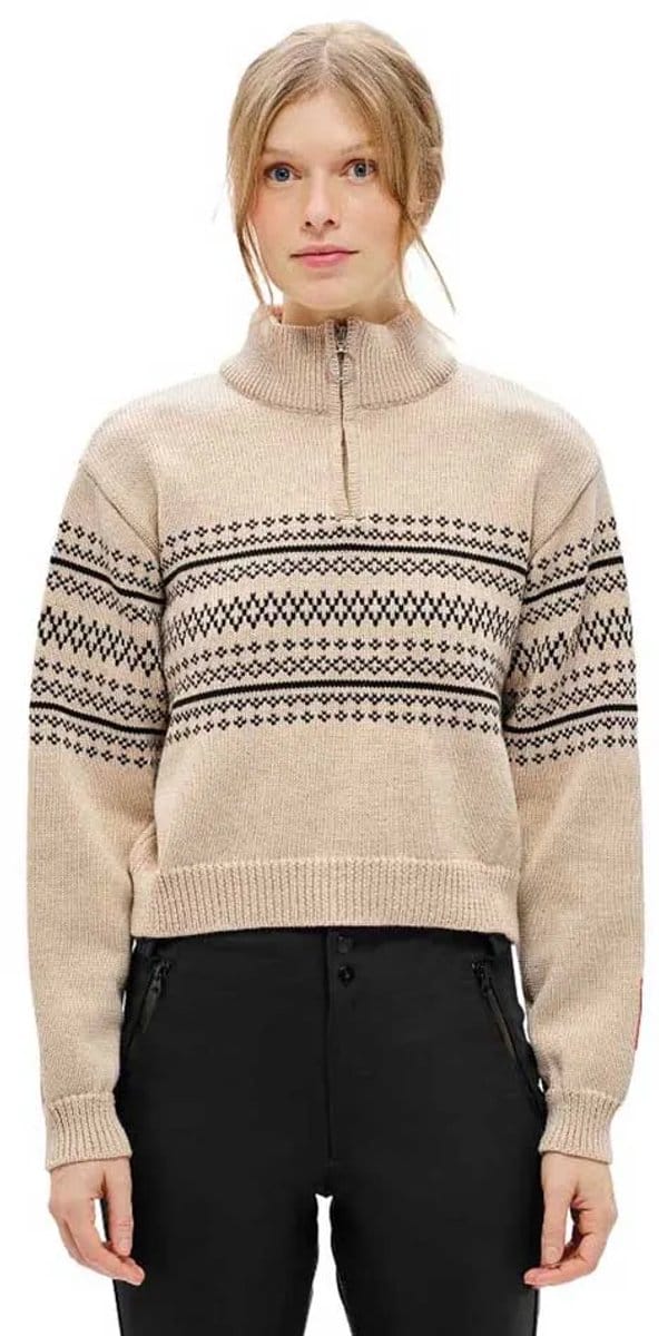 The Mountain Studio Ski Lambswool Trui Beige M Vrouw