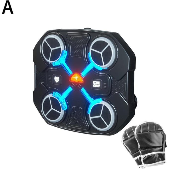 Machine de boxe musicale pour enfants, équipement d'entraînement de boxe, cible murale Bluetooth pour enfants et adultes, utilisation pratique. Black  Basic