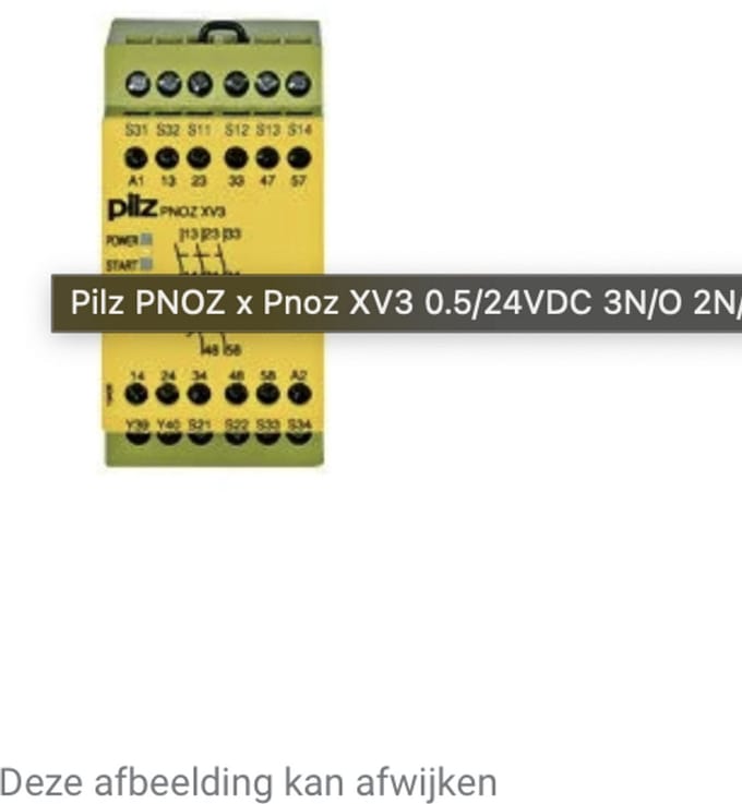 Pilz PNOZ x Pnoz XV3 0.5/24VDC 3N/O 2N/O T fix