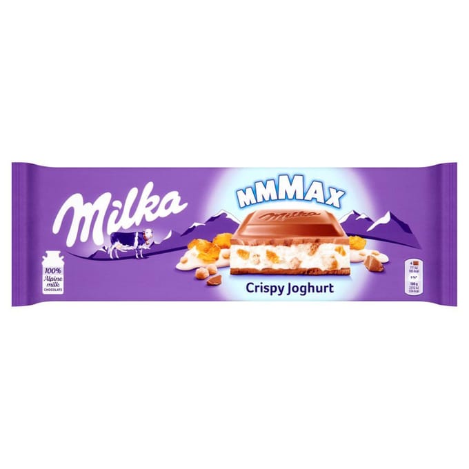 Milka Mmmax Chocolat au Lait Yaourt Croustillant 300 g
