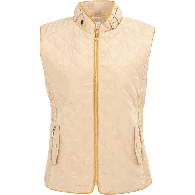 Miso Dames/Dames Gewatteerd Gilet (Beige)