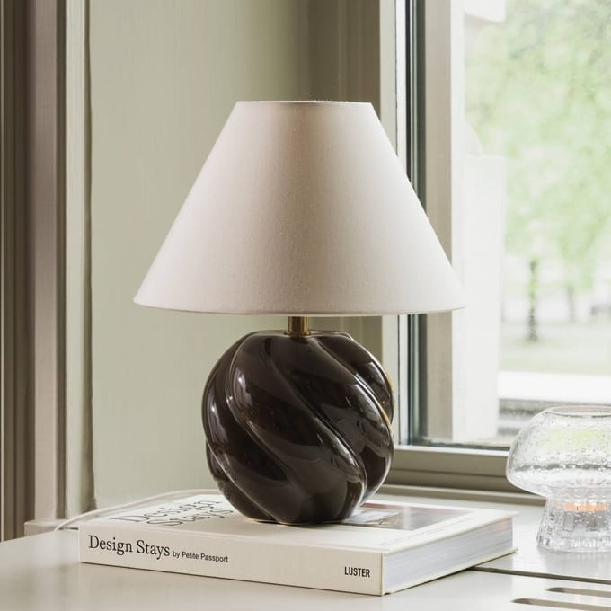 Globen Lighting tafellamp DAHLIA, beige/bruin, hoogte 31 cm