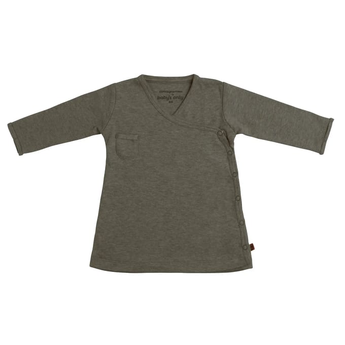 Baby's Only Jurkje Melange - Khaki - 68 - 100% ecologisch katoen - GOTS