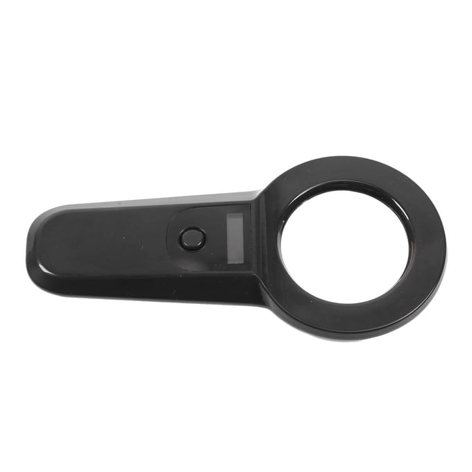 Scanner de puces électroniques pour animaux de compagnie, lecteur d'identification de puces pour animaux de compagnie, rechargeable par Bluetooth, portable, pour animaux de compagnie black