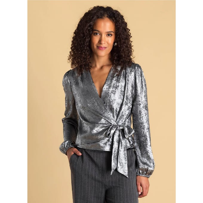 IVY BEAU Alaia Tops - Silver - maat 38