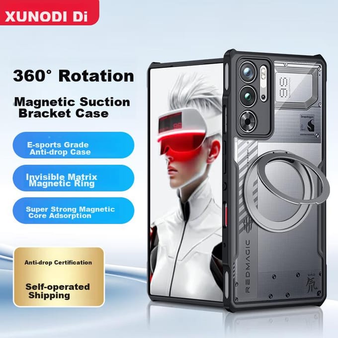 Support rotatif à 360° Compatible avec Nubia Red Magic 9s Pro+/9s Pro/Red Magic 9 Pro+/9 Pro Support magnétique, Coque de protection antichoc Et Wome