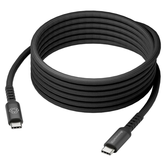 dbramante1928 Re-charge USB-C naar USB-C Oplaadkabel 100W - 3 meter - Zwart