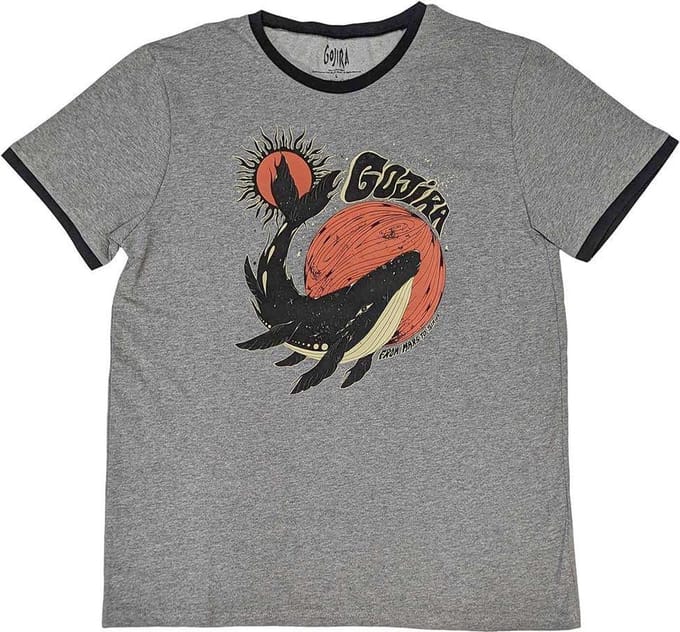 Gojira - Whale Heren T-shirt - S - Grijs