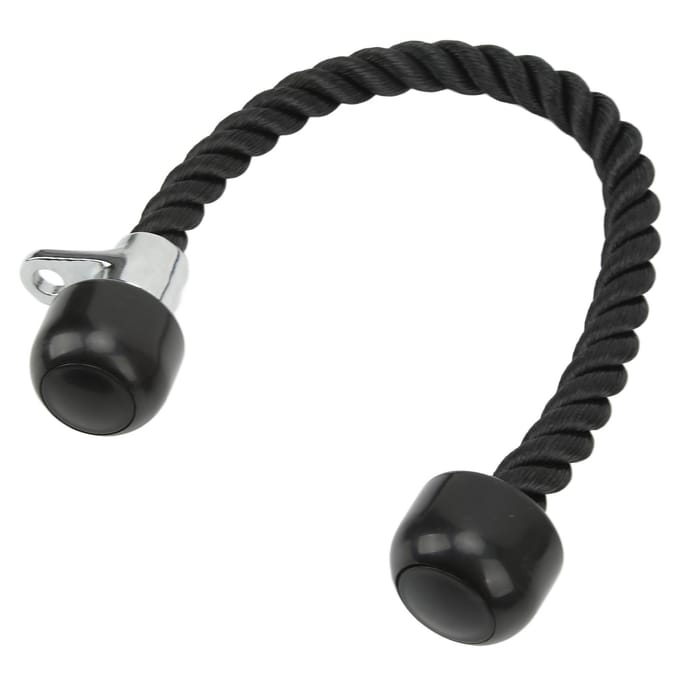 Dubbelkoppig Trainings Biceps Pull Down Touw Gym Oefening Triceps Spier Fitness Spanningstouw black