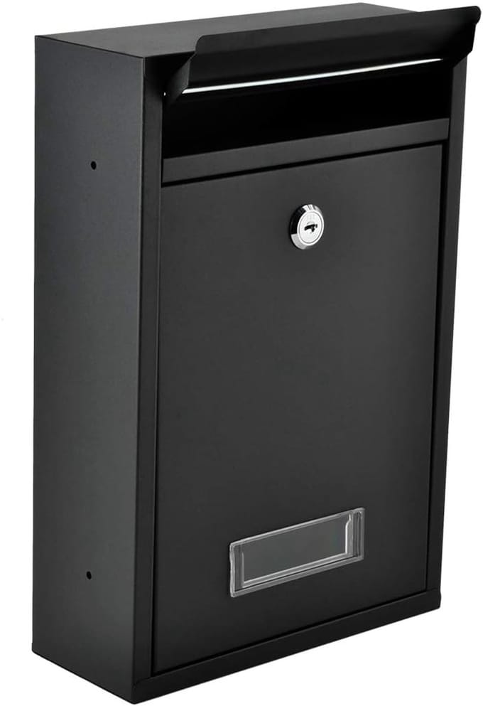 Key veiligheidsflap Easy Installatie - Letterbox Black 2 - Veiligheidsslot - 6237