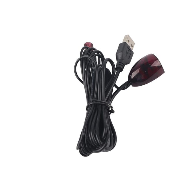 IR-ontvanger USB Set Top Box Infrarood Afstandsbediening Verlengkabel USB-repeater voor Thuis Hotel black
