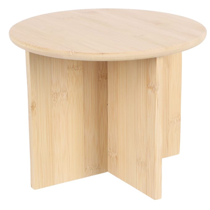 Esschert Design plantentafeltje - van bamboe hout - afmeting: D25 cm x H19.5 cm