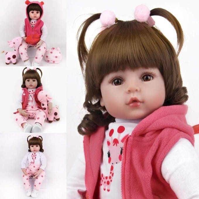 Levensechte Baby Pop - Reborn Pop Meisje - Rollenspel Spelen - Zachte Siliconen Vinyl - 48 cm