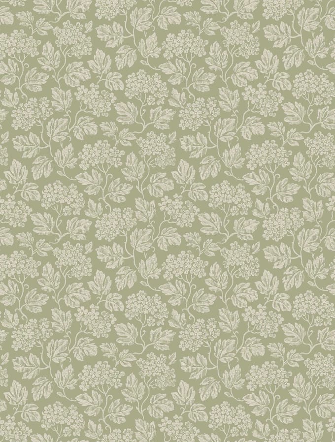 Boråstapeter Vliesbehang 8083 - Anno II - Botanisch Groen - 53cm x 10.05m