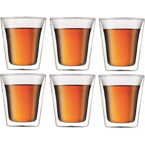 Bodum Canteen dubbelwandige glazen set - 6 stuks, 0,2L