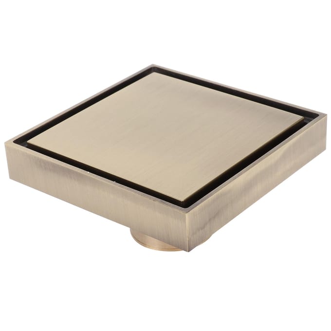 Siphon de sol 10x10cm Cuivre antique Siphon de sol désodorisant pour cuisine salle de bain hôtel white