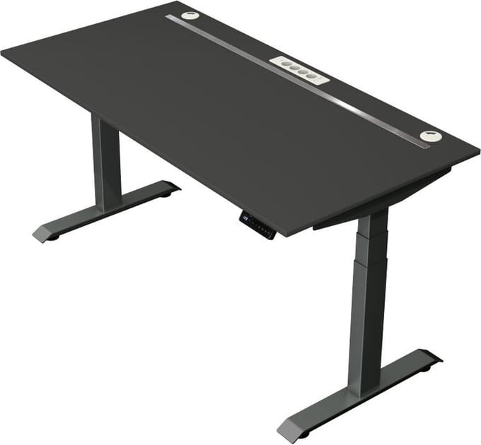 Kerkmann - Zit sta bureau Move Boost 4 - 160x80cm - antraciet-antraciet