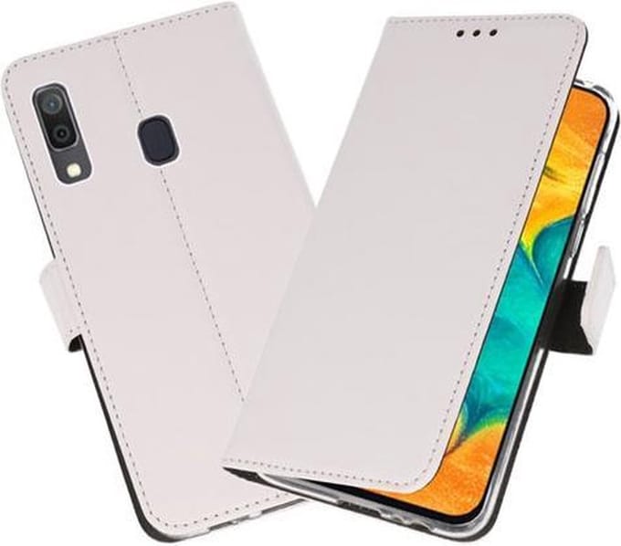 Bestcases Pasjeshouder Telefoonhoesje Samsung Galaxy A30 - Wit