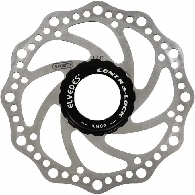 Fiets Remschijf Elvedes SC14 RVS ø140mm met Center Lock