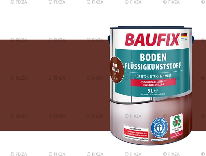 BAUFIX Vloeibare vloerverf 5 liter (Roodbruin)