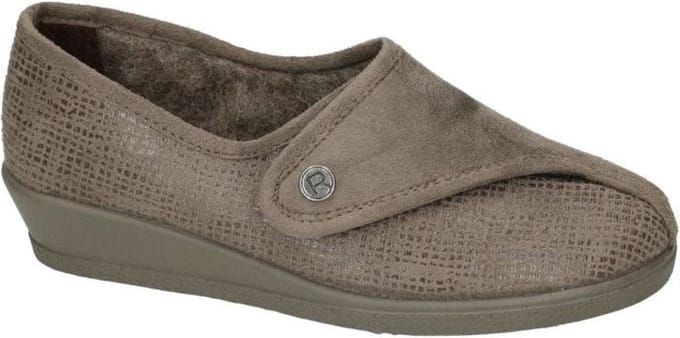 Rohde -Dames -  taupe - pantoffels - maat 42