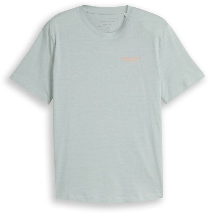 Tom Tailor Denim - T-shirt met fijn streepmotief - Maat XS - green white fine stripe