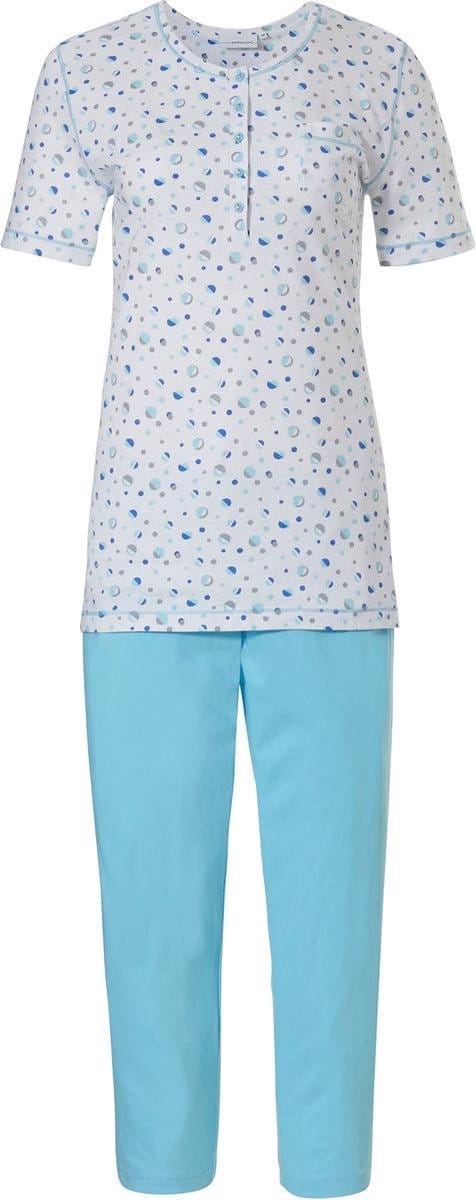 Pastunette witte dames pyjama cirkelpatroon - 20211-150-5/100 - Maat 42