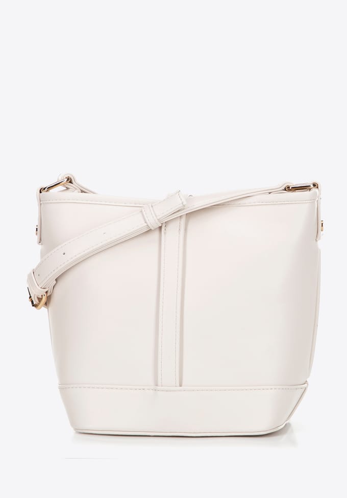 Wittchen Dames Bucket Bag in Imitatieleer Crème