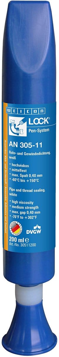 Weiconlock AN 305-11 – 200 ml buis- en schroefdraadafdichting – Drinkwatergoedkeuring