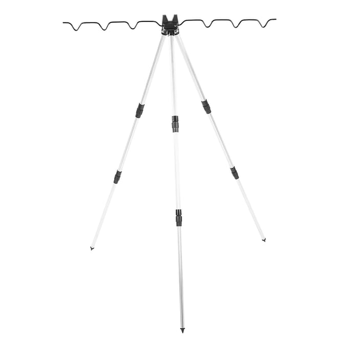 Multifunctioneel Hengel Statief Outdoor Zeevissen Steunstandaard Universeel Telescopisch Driehoek wit